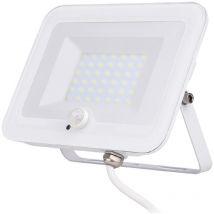 Voltman - Projecteur plat + détecteur de mouvement IP65 2000lm - Blanc