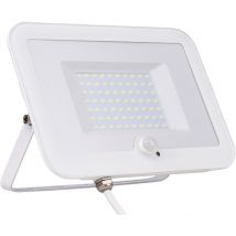 Voltman - Projecteur plat + détecteur de mouvement IP65 5000lm - Blanc