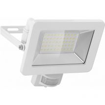 Projecteur extérieur led, 50 w, avec détecteur de mouvement, avec 4250 lm, lumière blanche neutre (4000 k), capteur pir avec fonction on/off et