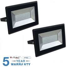 Spot Extérieur Led Smd 100w Slim Ip65 V-Tac 2 Pièces