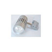 Projecteur led 15W pour rail 3 allumages gris orientable 174X129mm 4000K 1265lm 230V dimmable 38° IP20 rafale Trajectoire 003721