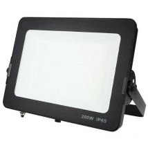 Digilamp - Projecteur led 200W Noir Étanche IP65 Forte luminosité avec Osram Puce 22000 Lumens Blanc froid 6400K garage jardin terrain de sport