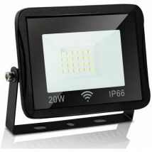 Projecteur LED 20W avec détecteur de mouvement extérieur, projecteur extérieur 1700LM projecteur super lumineux blanc froid 6000K, projecteur étanche