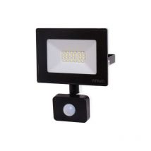 Projecteur LED 20W Noir détecteur de mouvement IP44 Température de Couleur: Blanc Froid 6000K