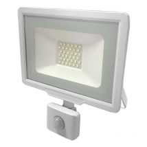 Projecteur led Blanc 30W (150W) à Détecteur IP65 2400lm - Blanc Chaud 2700K