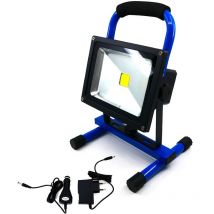 Keli - Projecteur De Chantier Led 20w Professionnel Avec Batterie 6600ma IP65