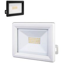 Projecteur Led Blanc 20w, 1880 Lumens, Ip65, 4000k Blanc-neutre, Connecteur Rapide, Fixation Orientable 3d Tibelec