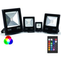 Projecteur led Couleur rgb Intérieur/Extérieur Extra Plat Avec Télécommande - 10W, 20W, 30W, 50W Puissance Watt: 20W