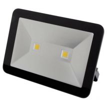 Projecteur led, 100 w, 10800 lm, 4000°K, blanc neutre, pour intérieur et extérieur, support de montage ajustable, aluminium, noir - Perel