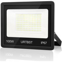 Projecteur LED Extérieur 100W,10000LM Projecteur LED IP67 Etanche Spot LED Extérieur,7000K Blanc Froid Projecteur Exterieur LED,Projecteur Extérieur