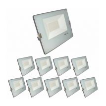 Silumen - Projecteur led Extérieur 50W IP65 bleu gris - Pack de 10 / Blanc Froid