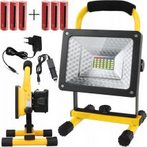 PROJECTEUR LED HALOGÈNE PORTABLE 6xBATTERIE 50W