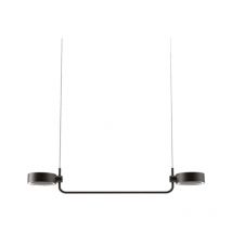 Zafferano - super o Lampe à suspension led noire rechargeable et dimmable