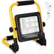 Swanew - Projecteur led Rechargeable 50W Projecteur Chantier 6000mAh Lumiere led Sans Fil Exterieur Batterie Projecteur led Portable Lampe de