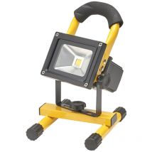 Maurer - Projecteur led rechargeable de 20 watts. Lumière Blanche 4000o k ip 65 600 Lumens Avec Poignée de Transport