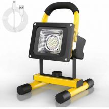 Tigrezy - Projecteur led rechargeable Projecteur de chantier Projecteur led sans fil Projecteur extérieur Projecteur de travail