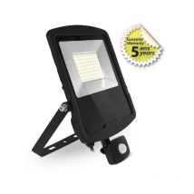 Projecteur led smd lumos ii - 70W IP65 + Détecteur Miidex Lighting blanc-chaud-3000k - noir - avec-detecteur