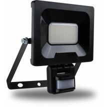 Arlux Lighting - Projecteur Mural nino 30W 2400lm - Detecteur de Mouvement - Noir