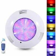 Projecteur Piscine led , 35W Lampe Piscine extra-plats rgb Dimmable Multicolore Changement led Submersible avec Télécommande,Angle de faisceau