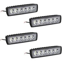 Projecteur seul Phare de Travail à led 4X18W Offroad Lumière de travail Projecteur lumière réflecteur Phare des travaux légers pour utv, atv Hengmei