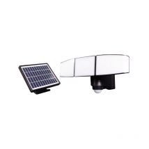 Tibelec - Projecteur Solaire 3 Têtes 930 Lm Noir