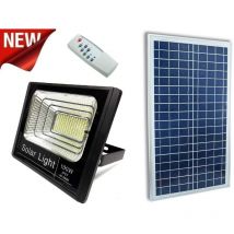Projecteur solaire à Led 100W Smd IP67 avec détecteur crépusculaire et télécommande