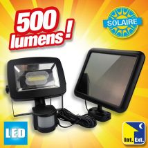 Mundus - Spot projecteur puissant à énergie solaire avec capteur de présence 500lm 5W