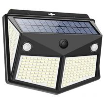 Projecteur solaire extérieur spot led applique murale avec détecteur de mouvement 260LED IP65