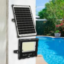 Projecteur Solaire LED Lumière Solaire Extérieur LED 335LED avec Télécommande pour Jardin Cour Extérieur, Ensoleillé