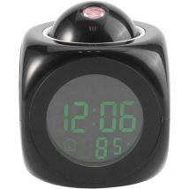 Jeffergarden - Projection murale lcd numérique multifonction Voix parlant Affichage de la température Réveil led