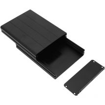Projekt Aluminium Box 45 × 122 × 160 mm Matte Black gps Aluminium Elektronische Gehäuse Extrudergehäuse aus Aluminiumlegierung