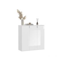 ProjektX commode 3 portes blanche.