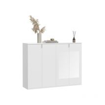 ProjektX commode 4 portes blanche.