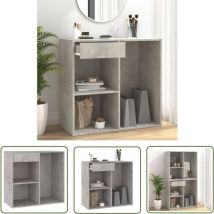 Prolenta Premium - The Living Store Kosmetikschrank Betongrau 80x40x75 cm Holzwerkstoff - Kosmetikschrank - Schreibtischorganizer