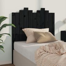 Maison Exclusive Kopfteil Schwarz 96x4x110 Cm Massivholz Kiefer