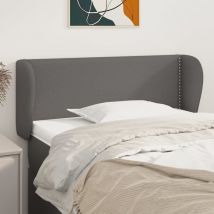 Kopfteil Mit Ohren Grau 103x23x78/88 Cm Kunstleder Vidaxl