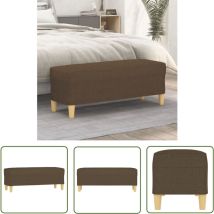 The Living Store Sitzbank Braun 100x35x41 Cm Stoff - Sitzbank - Sofa - Couch - Polstermöbel - Wohnzimmermöbel