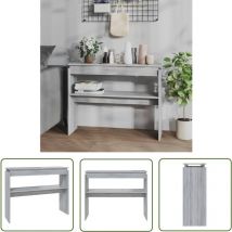 Prolenta Premium - The Living Store Konsolentisch Grau Sonoma 102x30x80 Cm Holzwerkstoff - Konsolentisch - Holzwerkstoff - Grau - Sideboard - 