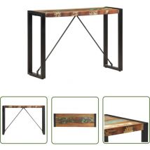 The Living Store Konsolentisch 110x35x76 cm Massives Altholz - Industriel Stil - Wohnzimmer Dekoration - Altholzmöbel - Sideboard - Kommode