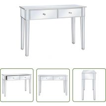 Prolenta Premium - The Living Store Verspiegelter Konsolentisch aus mdf und Glas 106,5x38x76,5 cm - Spiegeltisch - Konsolentisch - Wohnzimmermöbel
