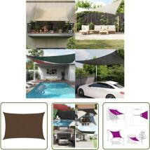 Prolenta Premium - The Living Store Sonnensegel 160 g/m² Braun 2,5x4 m hdpe - Sonnensegel - hdpe Sonnensegel - Gartensonnensegel