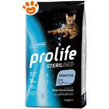 Sterilised Sensitive per Gatti Adulti da 400 gr Pesce Bianco e Patate - Prolife