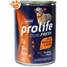 ProLife Cane 400gr Dual fresh Adult Medium Large Tacchino e Maiale