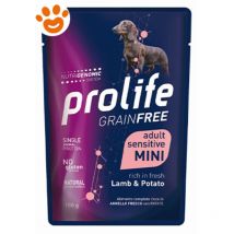Grain Free Sensitive per Cani Adult Mini da 100 gr Agnello con Patate - Prolife