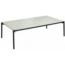 Proloisirs - Table basse de jardin Ambiance en aluminium/céramique - graphite
