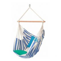 Proloisirs - Toile de hamac chaise suspendue avec bois d'écartement - azul