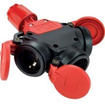 PCE - Prolongador ip 44 Vollgummi + tapa de bisagra