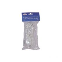 SATIPLUGS FRANCE - Prolongateur - 2x0.75 mm² - 3 m - blanc