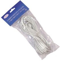 SATIPLUGS FRANCE - Prolongateur - 2x0.75 mm² - 5 m - blanc