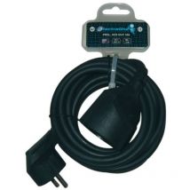 Prolongateur 3G1.5mm2 noir 3m Electraline